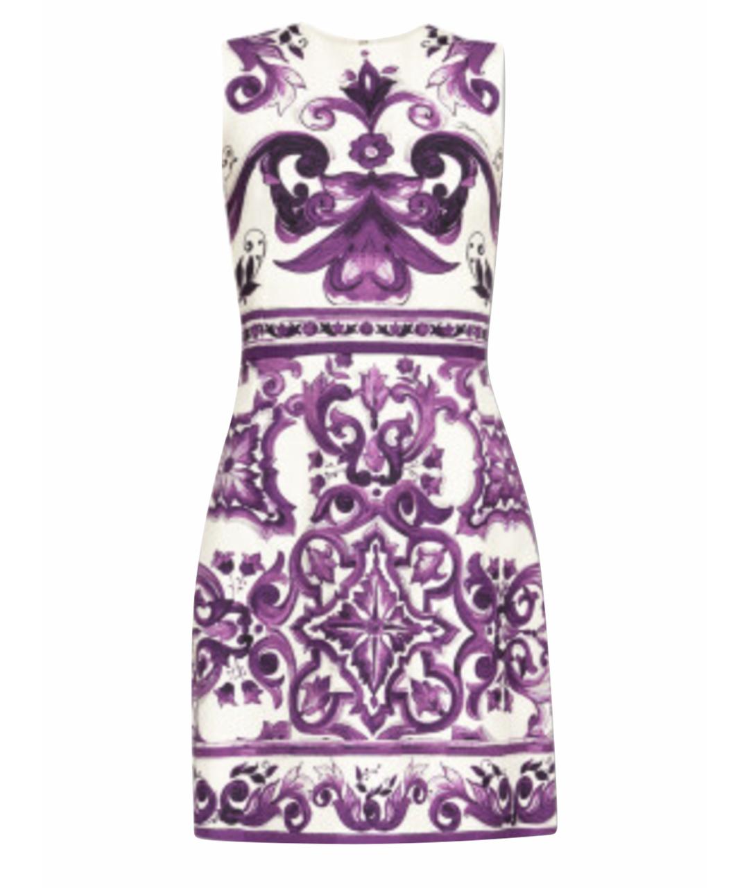 DOLCE&GABBANA Фиолетовое коктейльное платье, фото 1