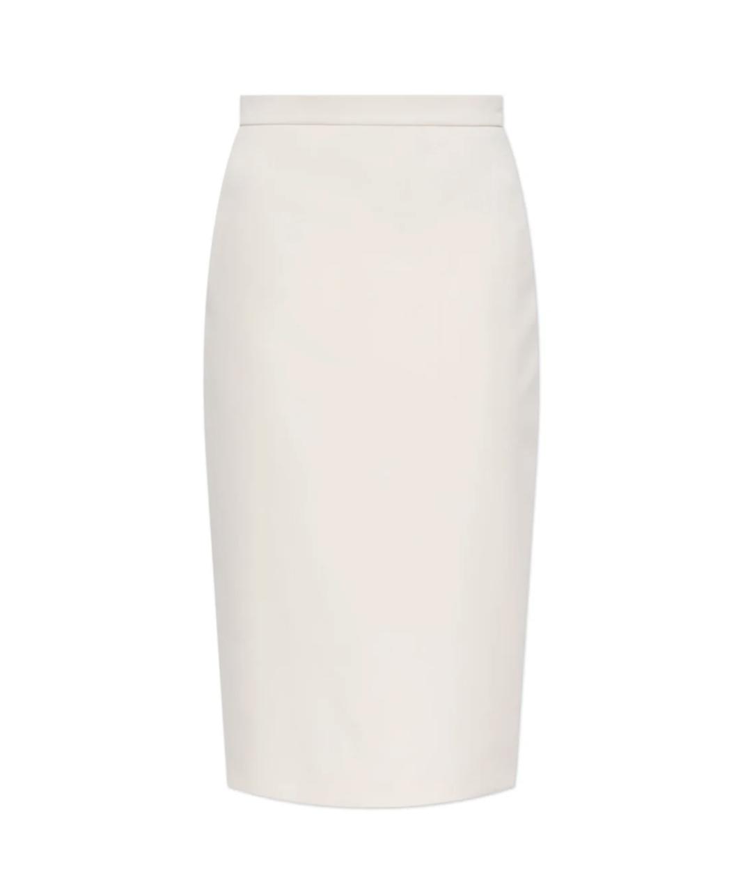MAX MARA Бежевая юбка миди, фото 1