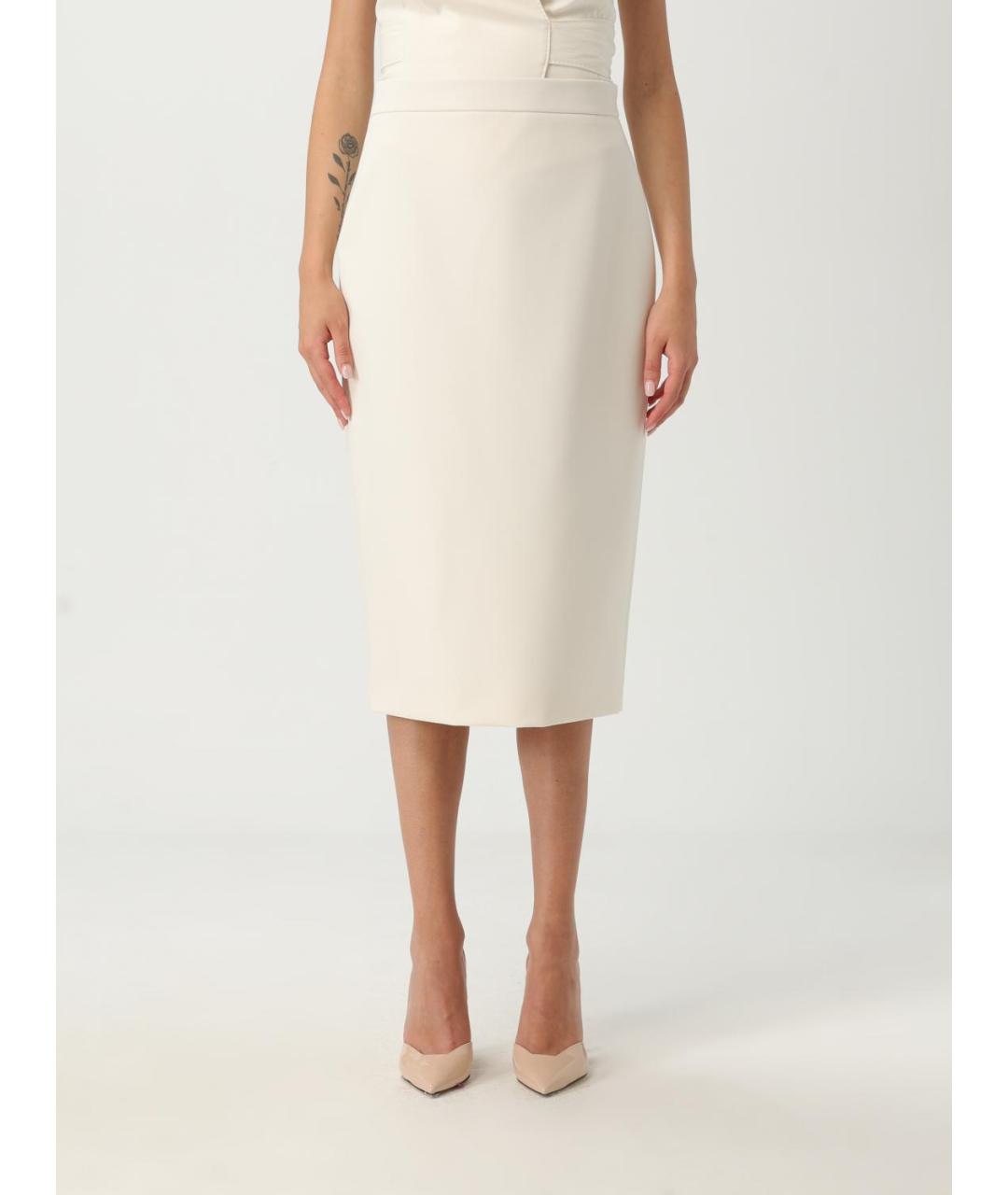 MAX MARA Бежевая юбка миди, фото 2