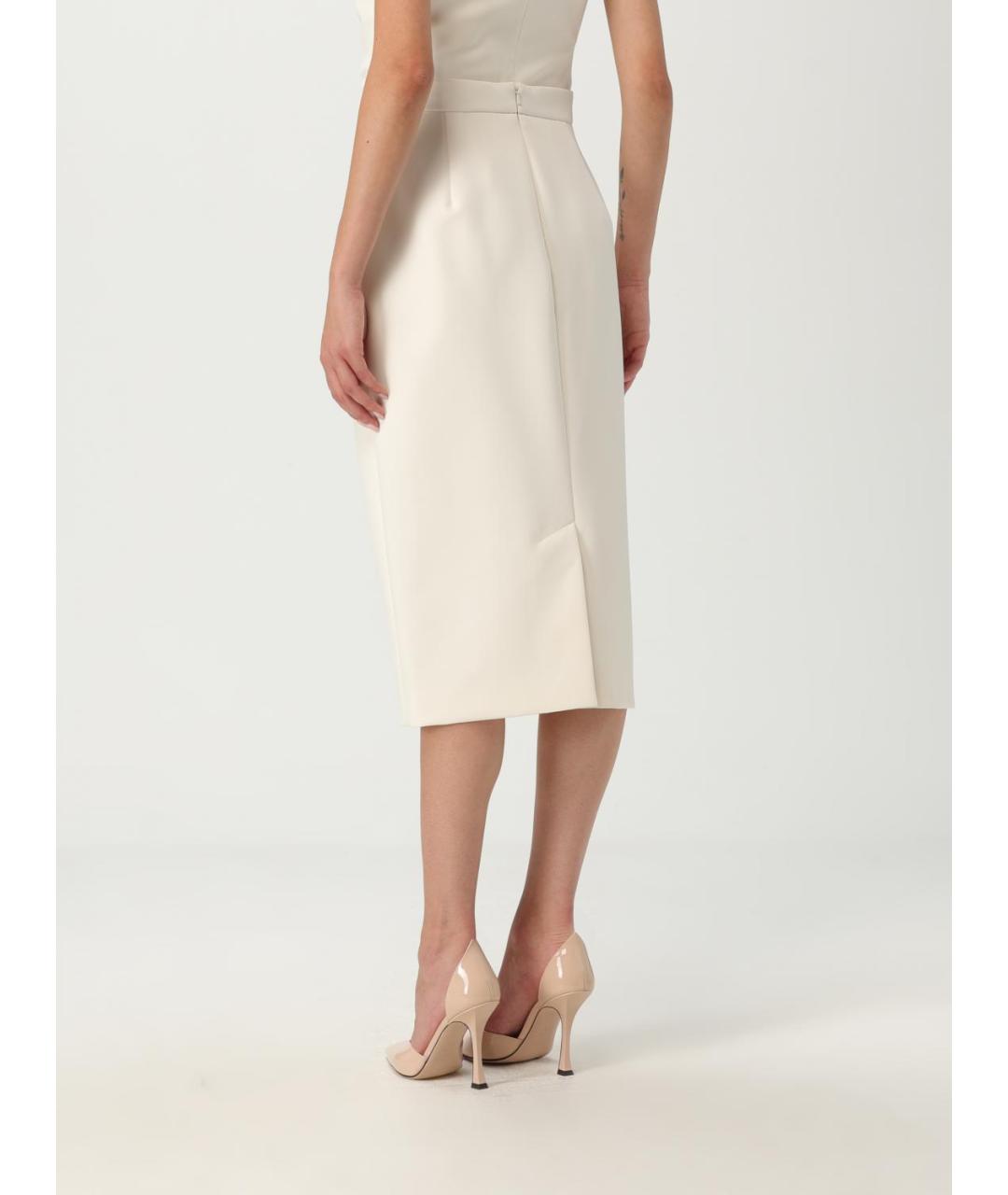 MAX MARA Бежевая юбка миди, фото 4
