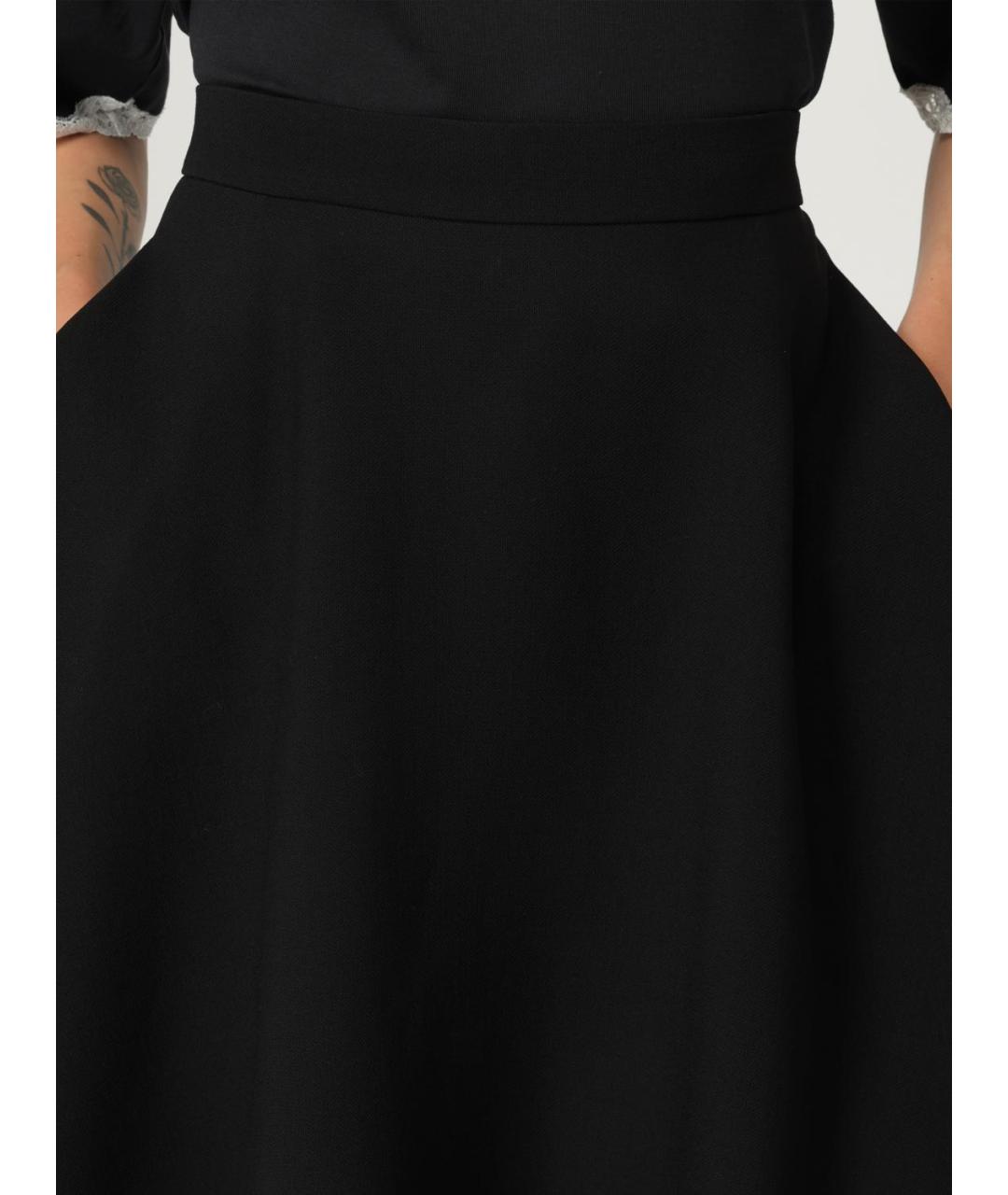 DOLCE&GABBANA Черная юбка миди, фото 5