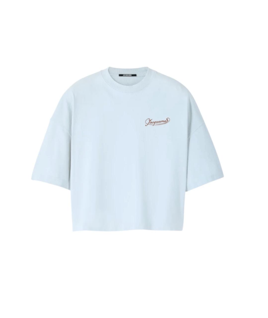 JACQUEMUS Голубая футболка, фото 1