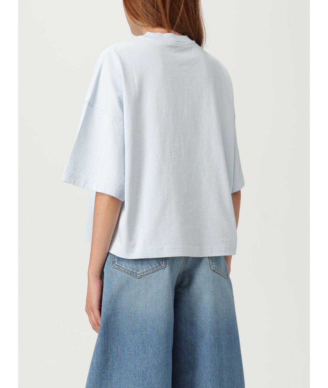 JACQUEMUS Голубая футболка, фото 4