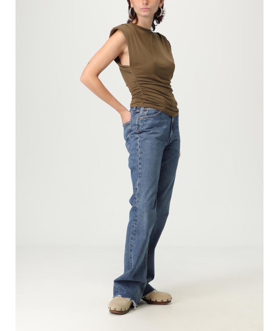 ISABEL MARANT Хаки футболка, фото 3