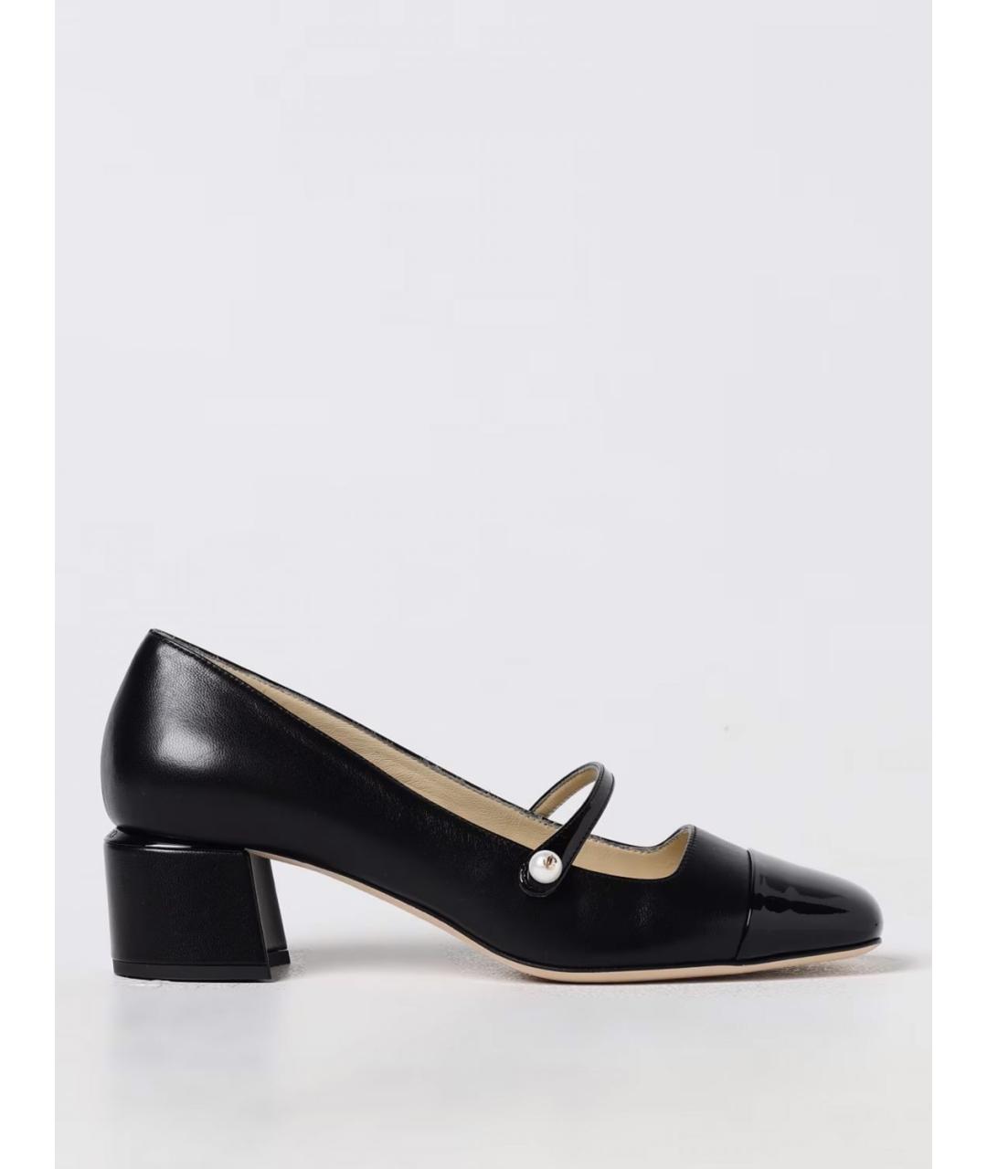 JIMMY CHOO Черные кожаные туфли, фото 5