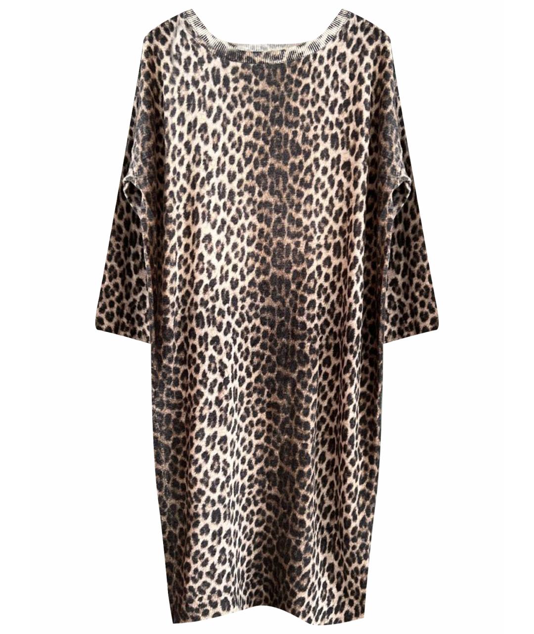 LANVIN Коричневое шерстяное платье, фото 1