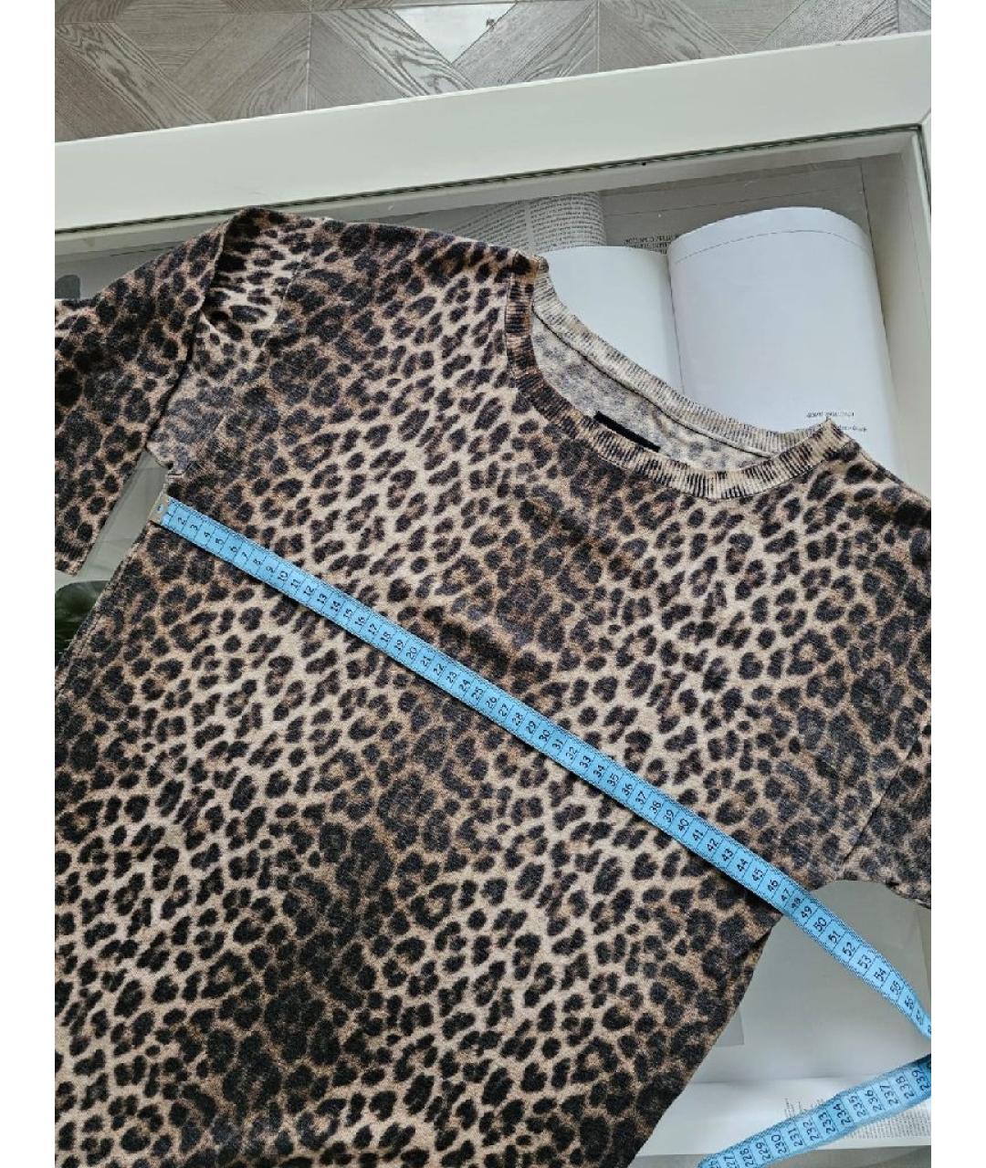 LANVIN Коричневое шерстяное платье, фото 5