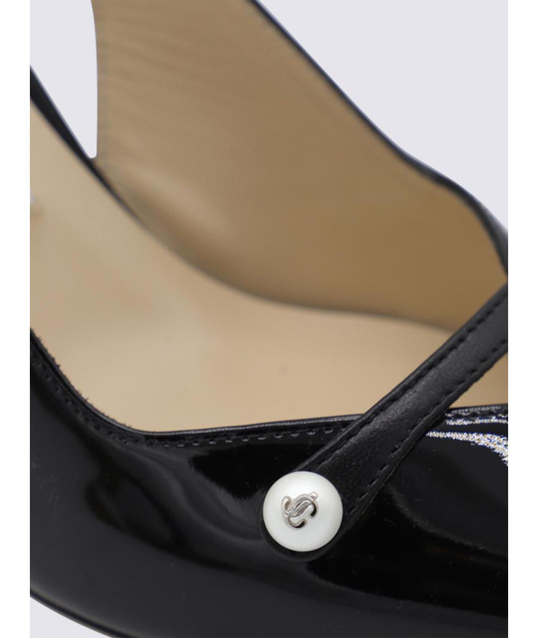JIMMY CHOO Черные кожаные туфли, фото 4