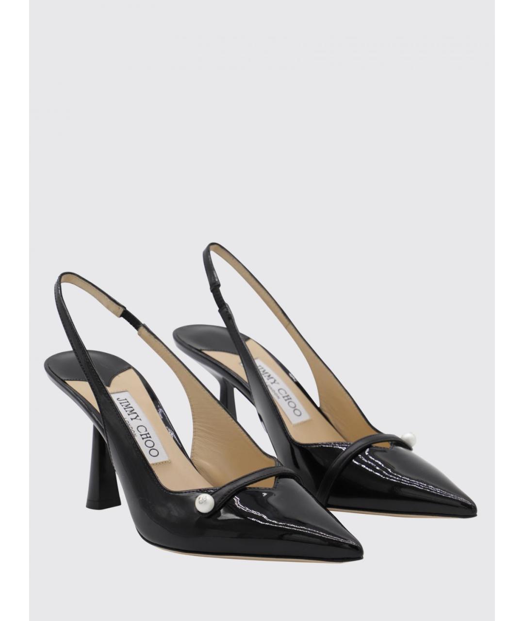 JIMMY CHOO Черные кожаные туфли, фото 2