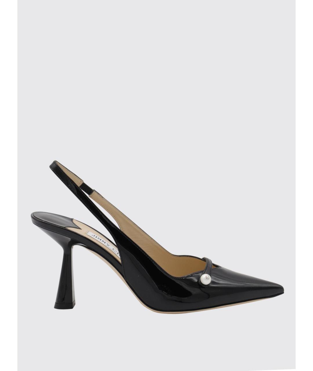 JIMMY CHOO Черные кожаные туфли, фото 5