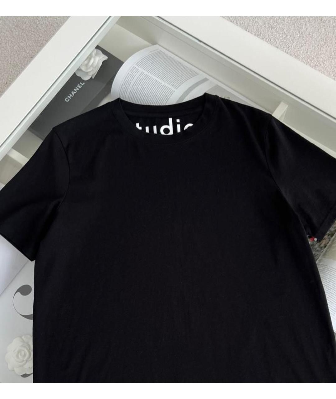 ACNE STUDIOS Черная хлопковая футболка, фото 3