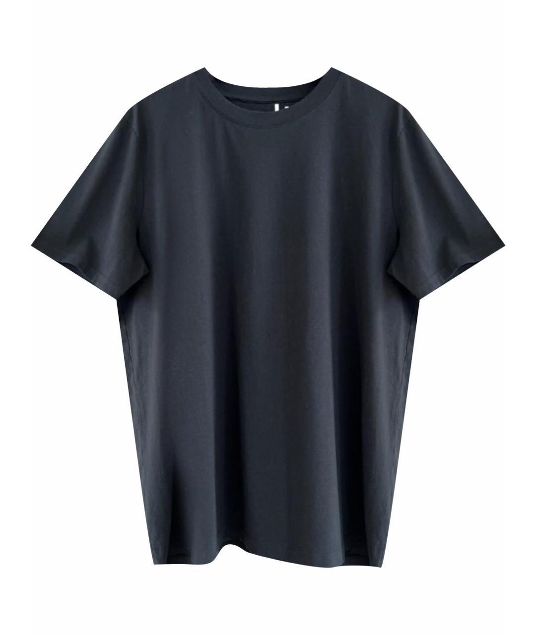 ACNE STUDIOS Черная хлопковая футболка, фото 1