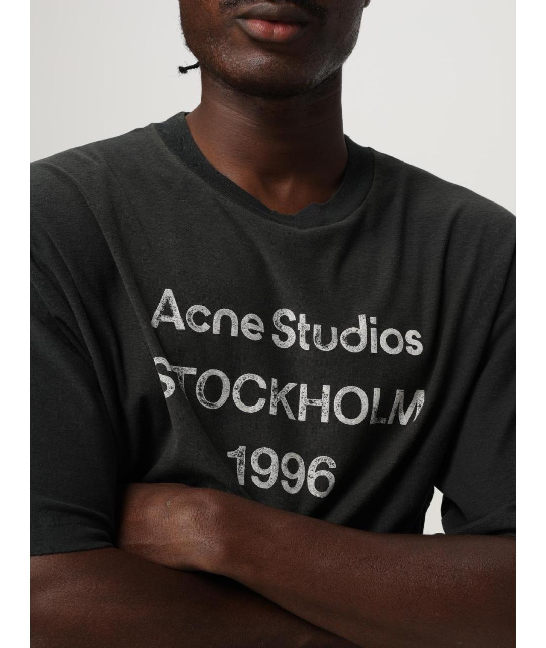 ACNE STUDIOS Черная футболка, фото 6
