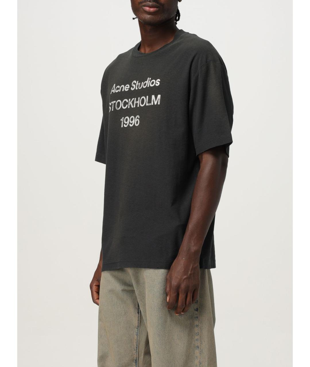ACNE STUDIOS Черная футболка, фото 5