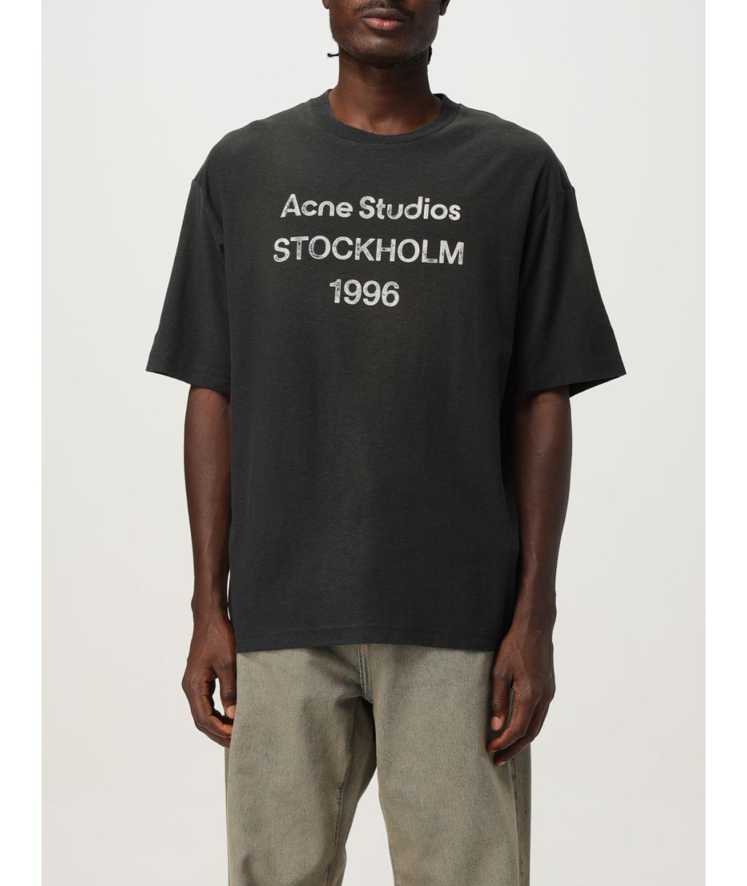 ACNE STUDIOS Черная футболка, фото 2