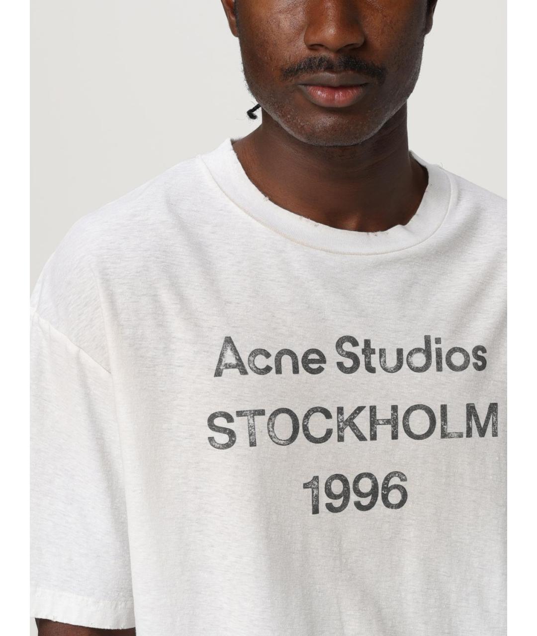 ACNE STUDIOS Белая футболка, фото 6