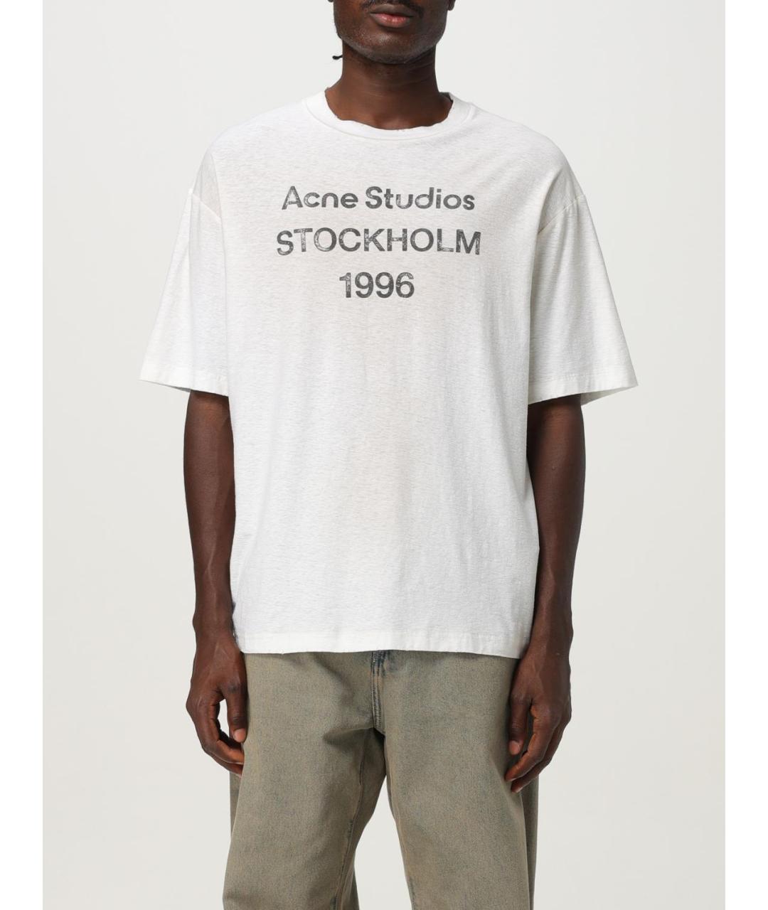ACNE STUDIOS Белая футболка, фото 2