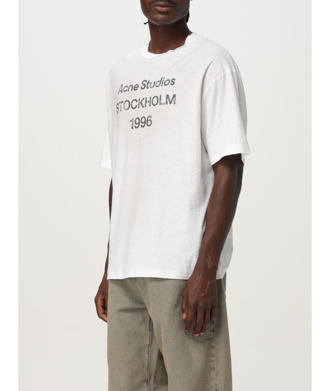ACNE STUDIOS Белая футболка, фото 5