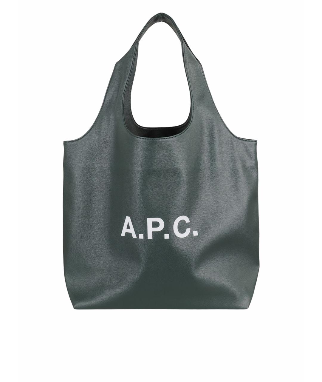 A.P.C. Зеленая сумка тоут, фото 1