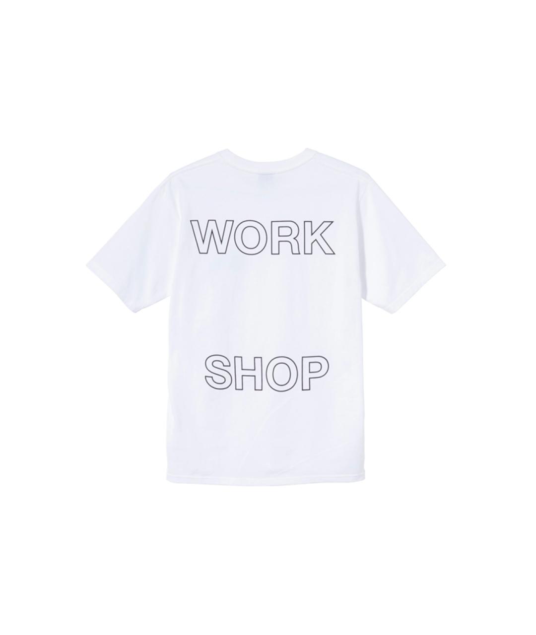 STUSSY Белая хлопковая футболка, фото 2