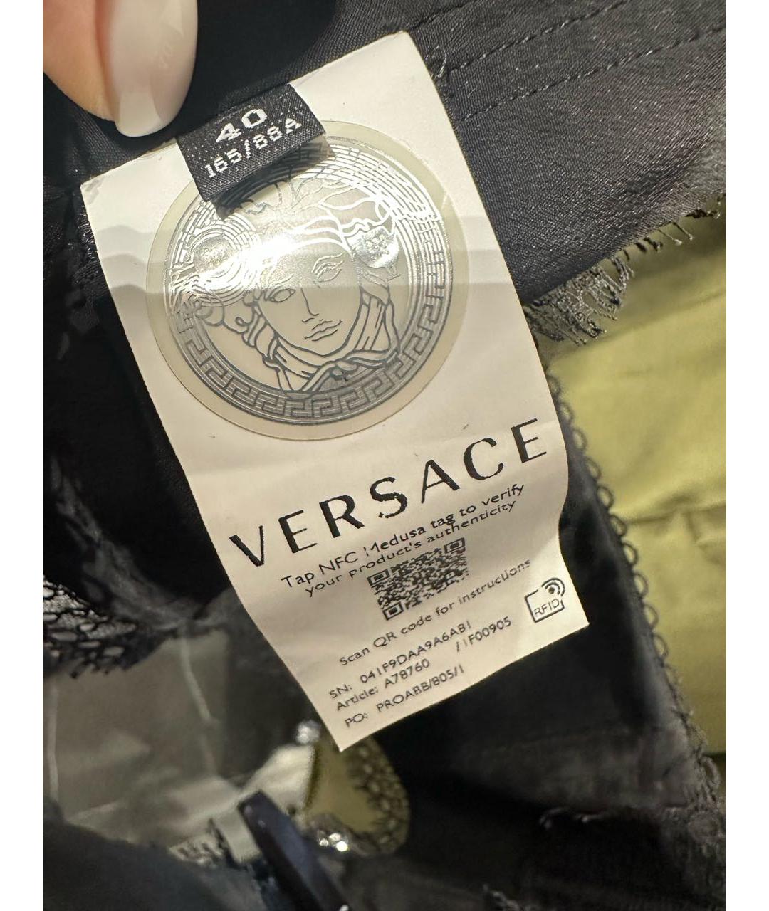 VERSACE Шелковая майка, фото 3