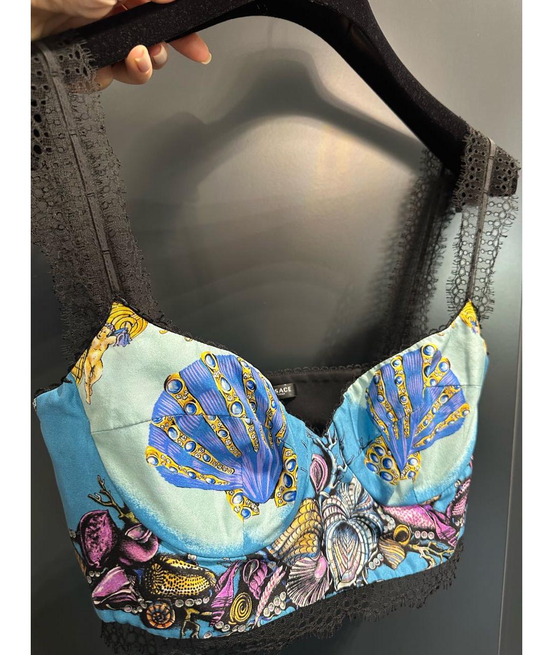VERSACE Шелковая майка, фото 4