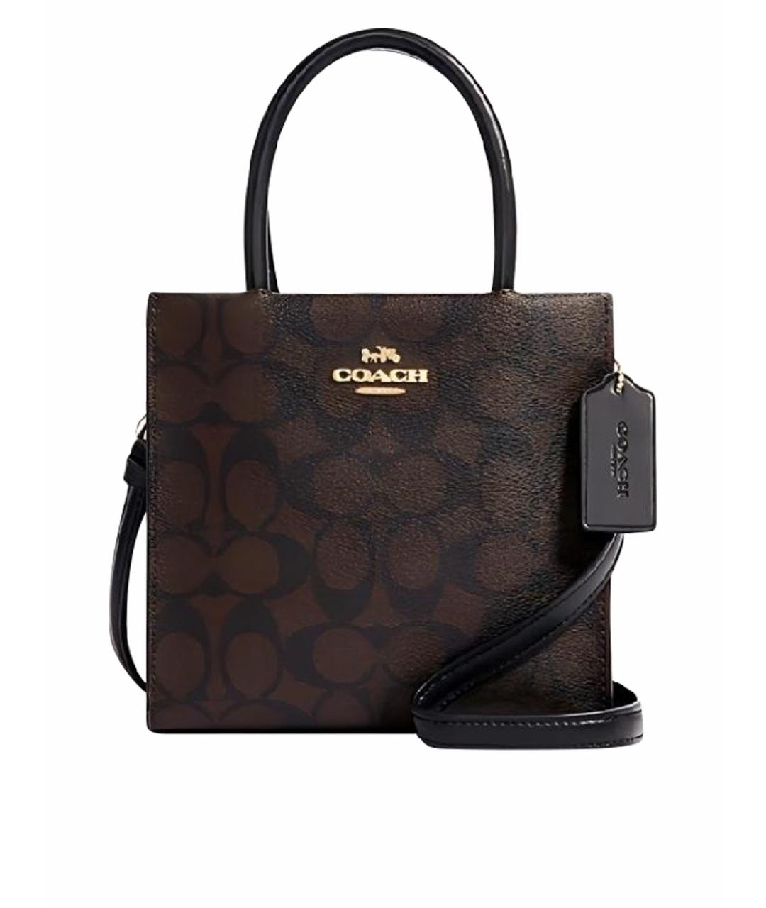COACH Коричневая сумка тоут, фото 1