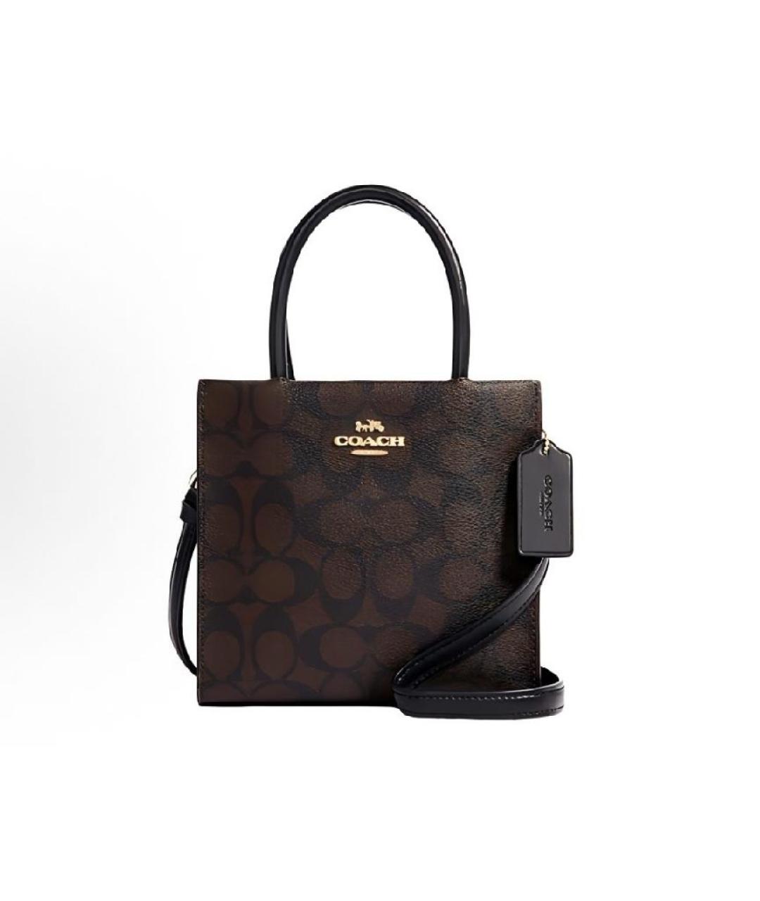 COACH Коричневая сумка тоут, фото 3