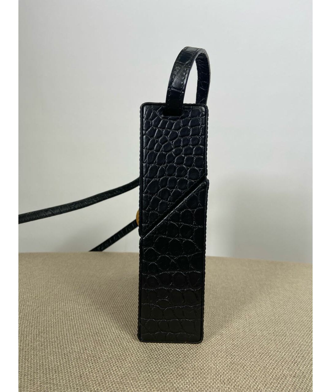BOTTEGA VENETA Черная кожаная сумка тоут, фото 3