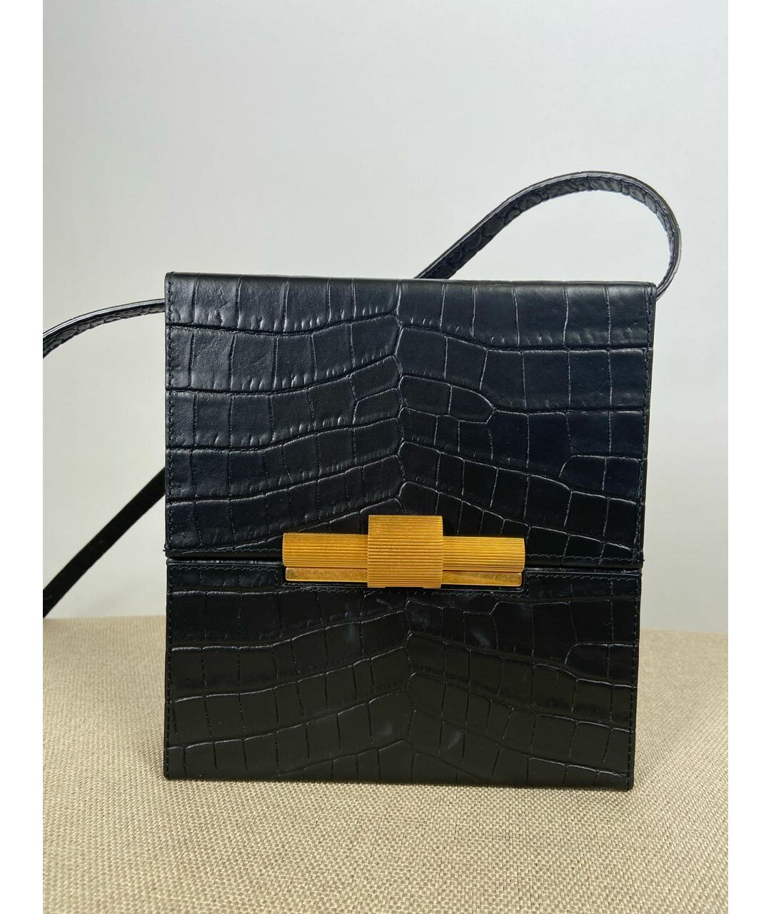 BOTTEGA VENETA Черная кожаная сумка тоут, фото 2