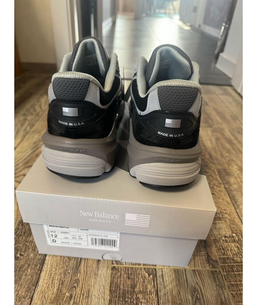 NEW BALANCE Черные низкие кроссовки / кеды, фото 4