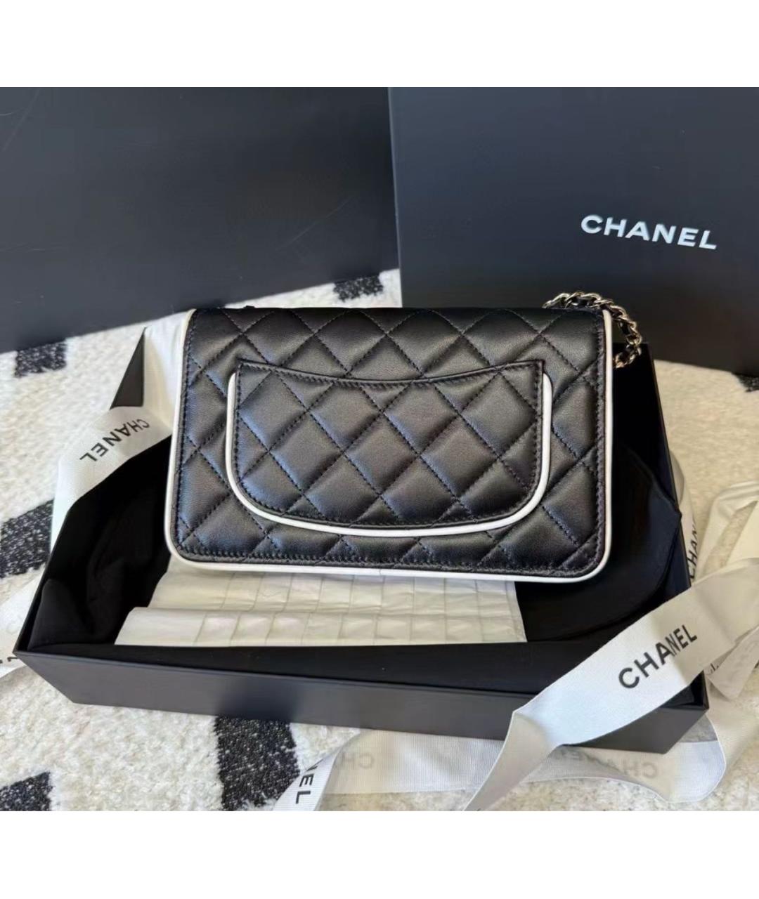CHANEL Черная сумка через плечо, фото 5