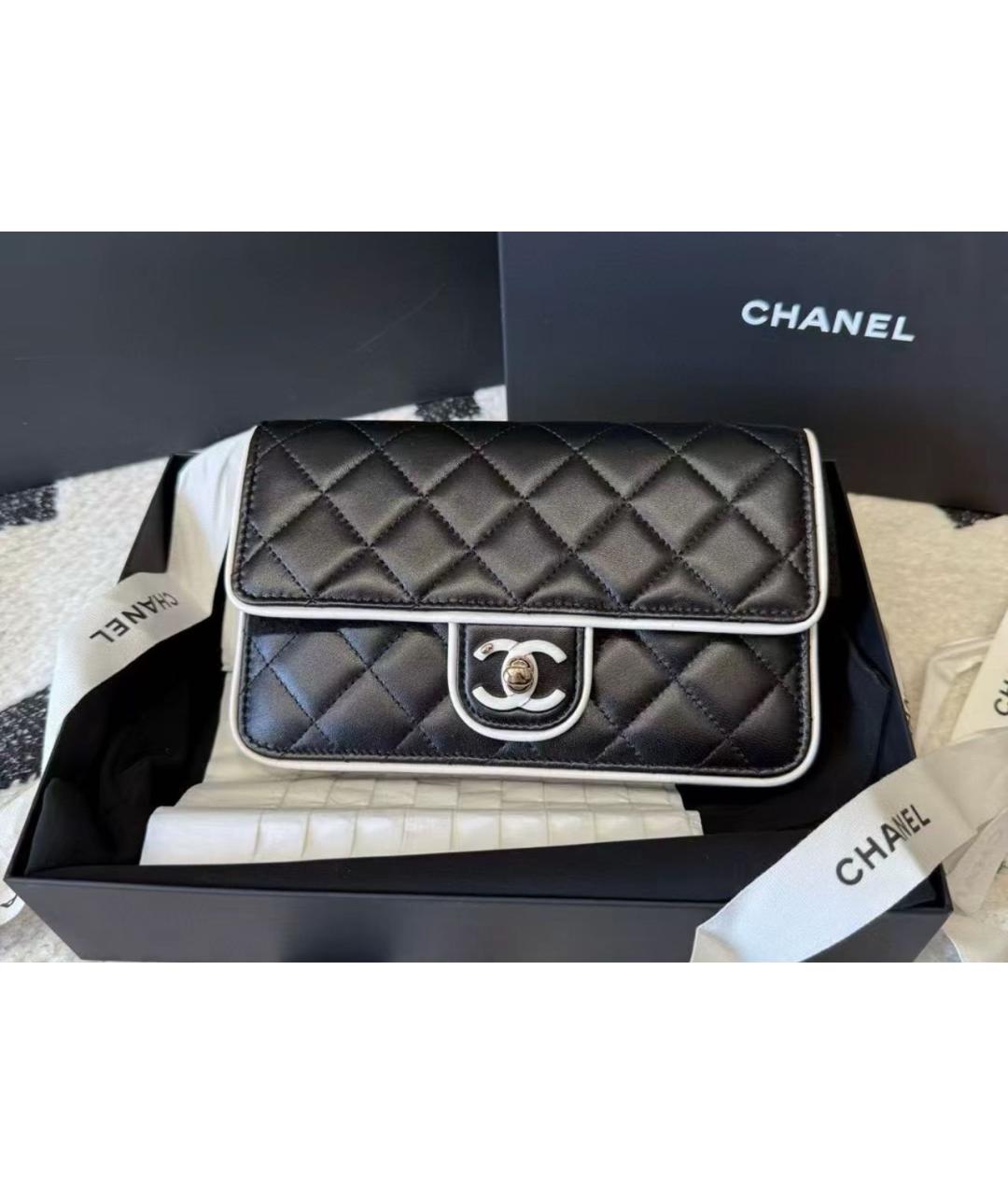 CHANEL Черная сумка через плечо, фото 4