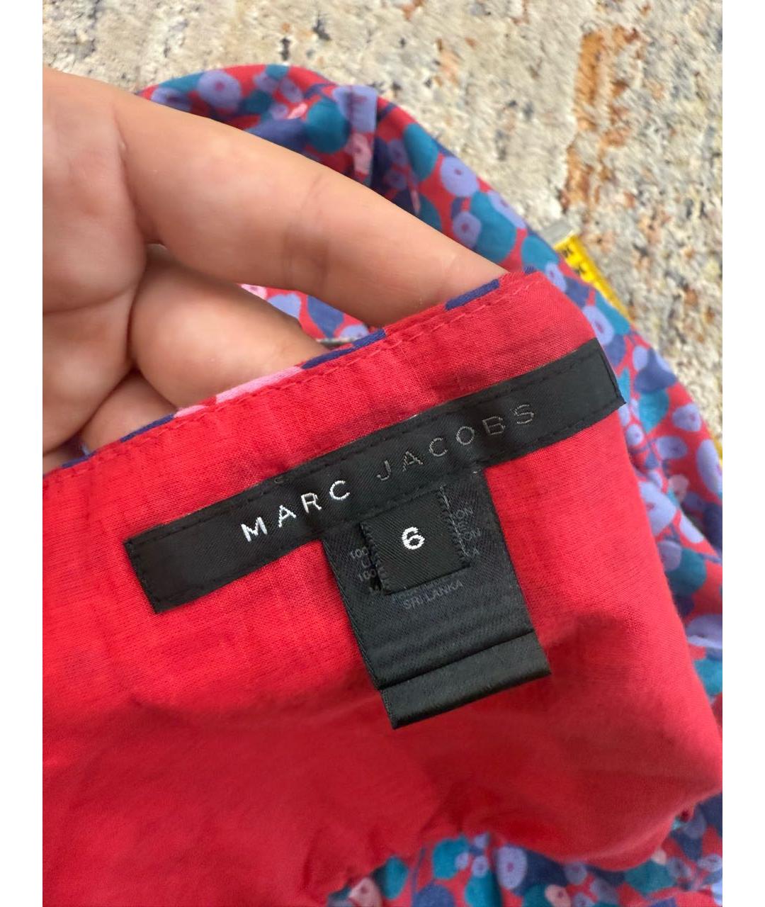 MARC JACOBS Мульти хлопковое повседневное платье, фото 7