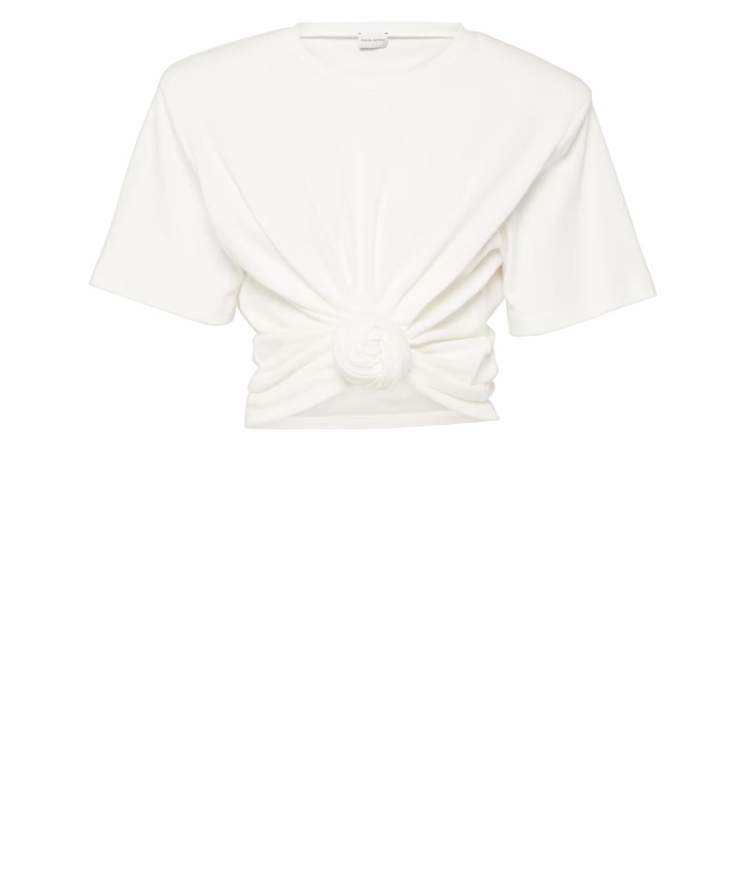 MAGDA BUTRYM Белая хлопковая футболка, фото 1