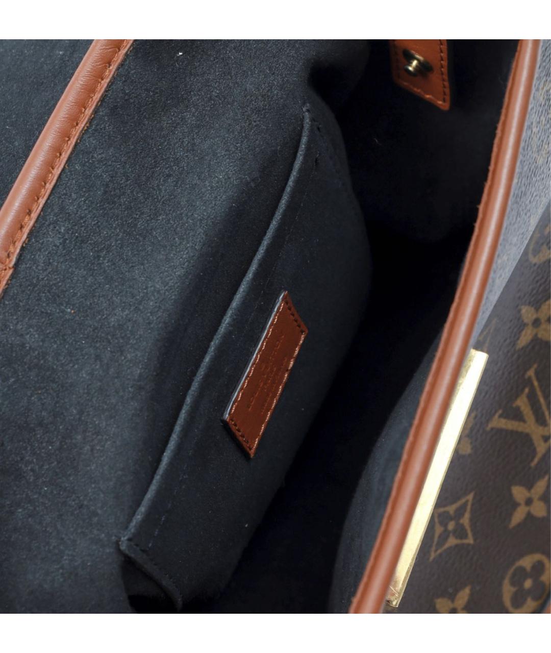 LOUIS VUITTON Коричневый кожаный рюкзак, фото 8