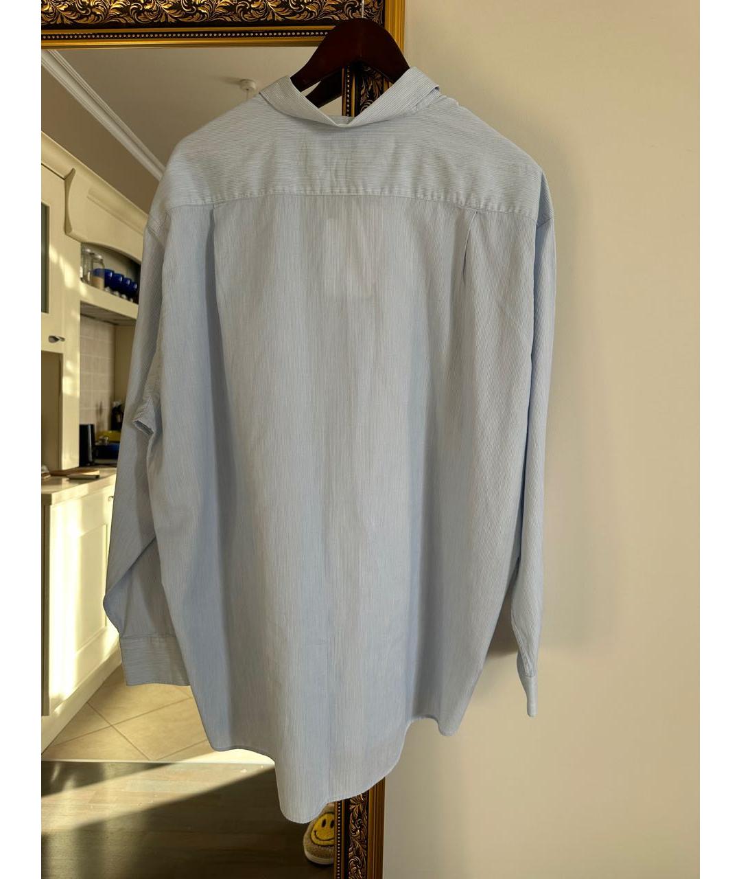 JACQUEMUS Голубая хлопковая кэжуал рубашка, фото 2