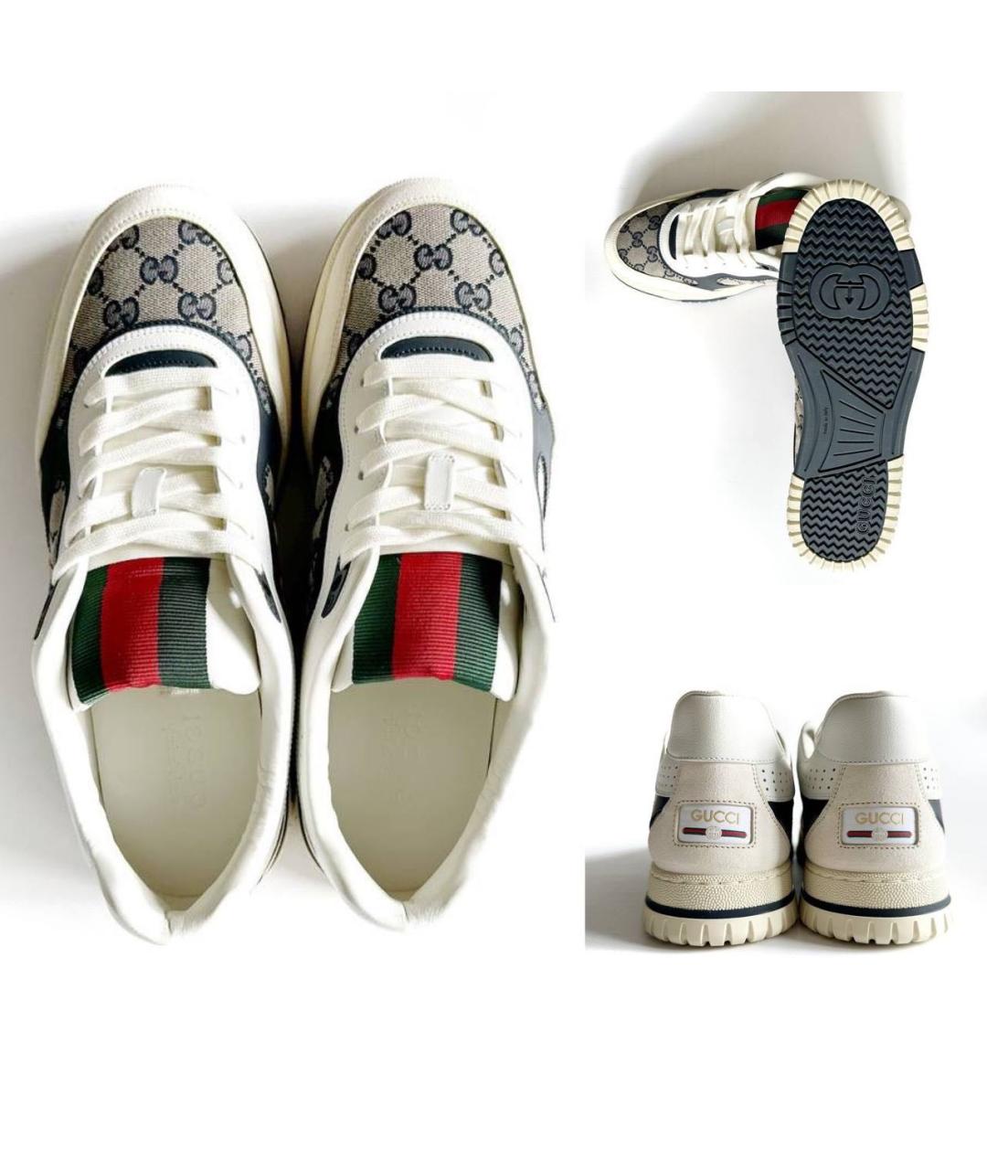 GUCCI Мульти кожаные низкие кроссовки / кеды, фото 3