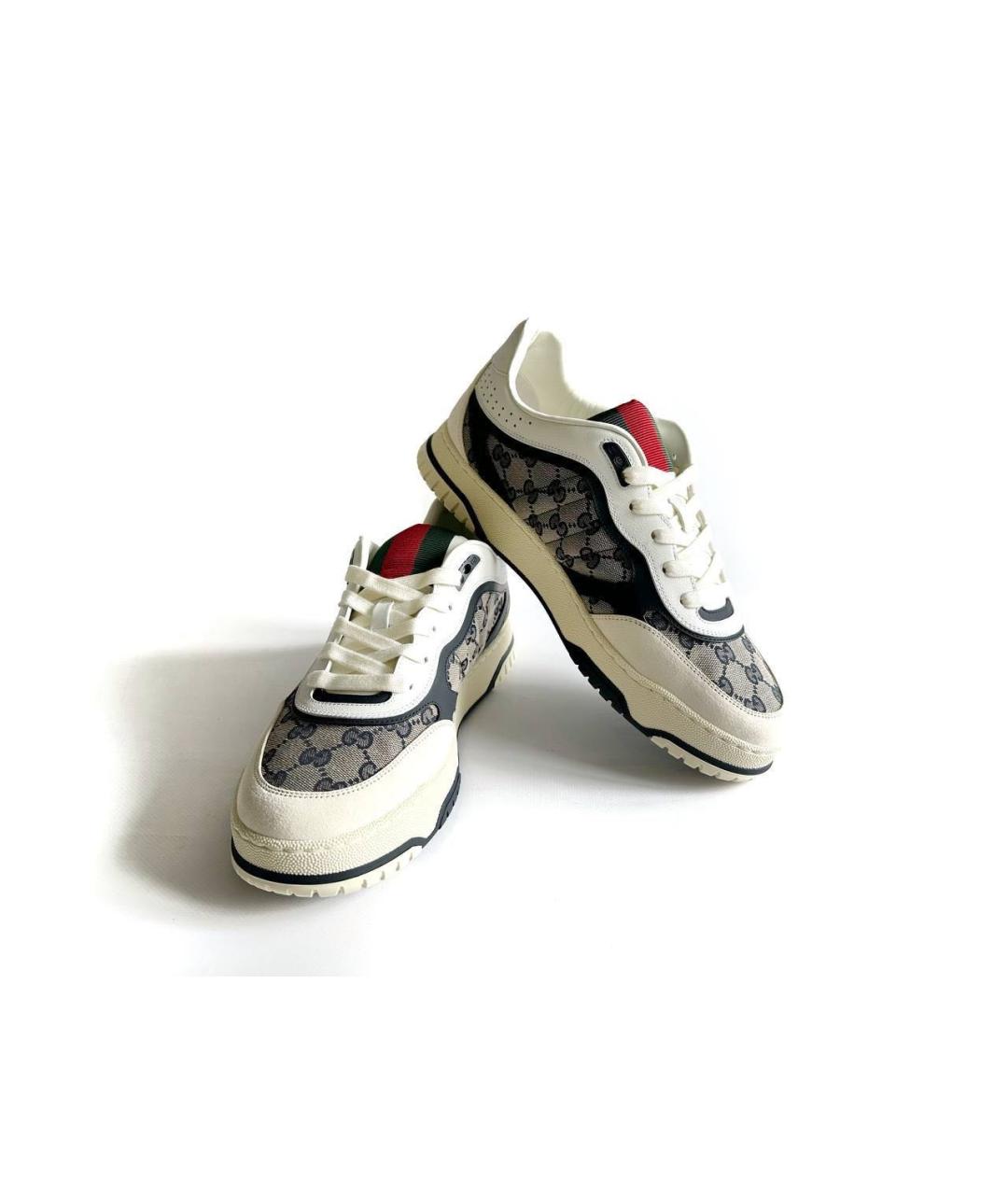 GUCCI Мульти кожаные низкие кроссовки / кеды, фото 2