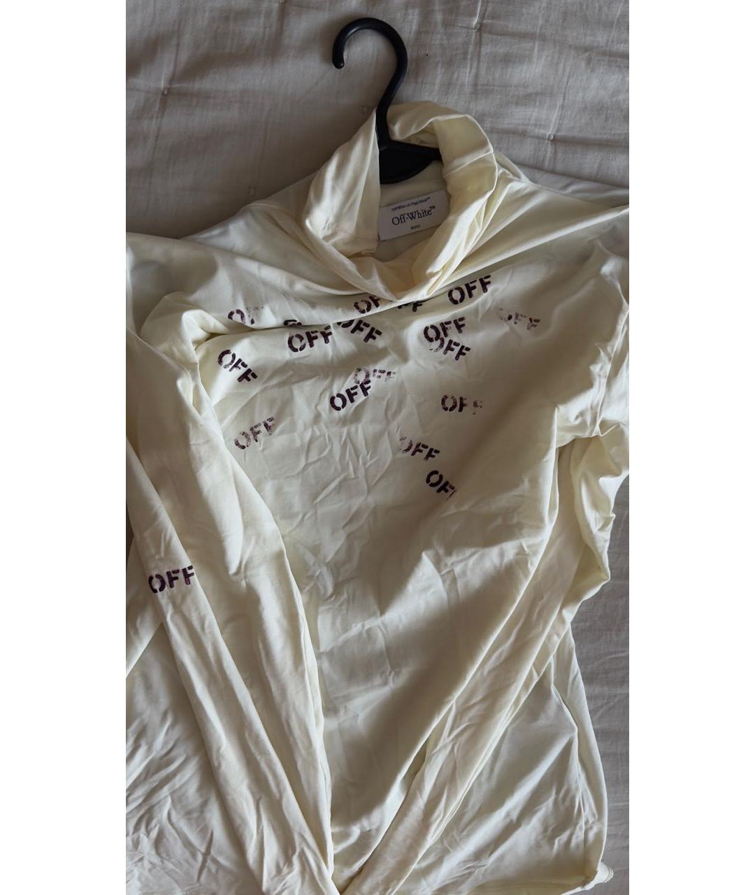 OFF-WHITE Белая полиамидовая водолазка, фото 3