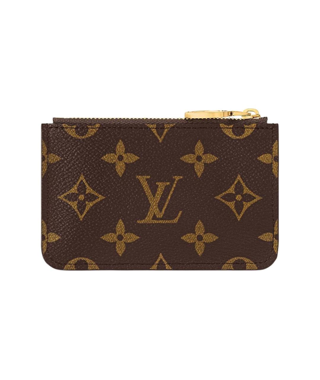 LOUIS VUITTON Коричневый кардхолдер, фото 3