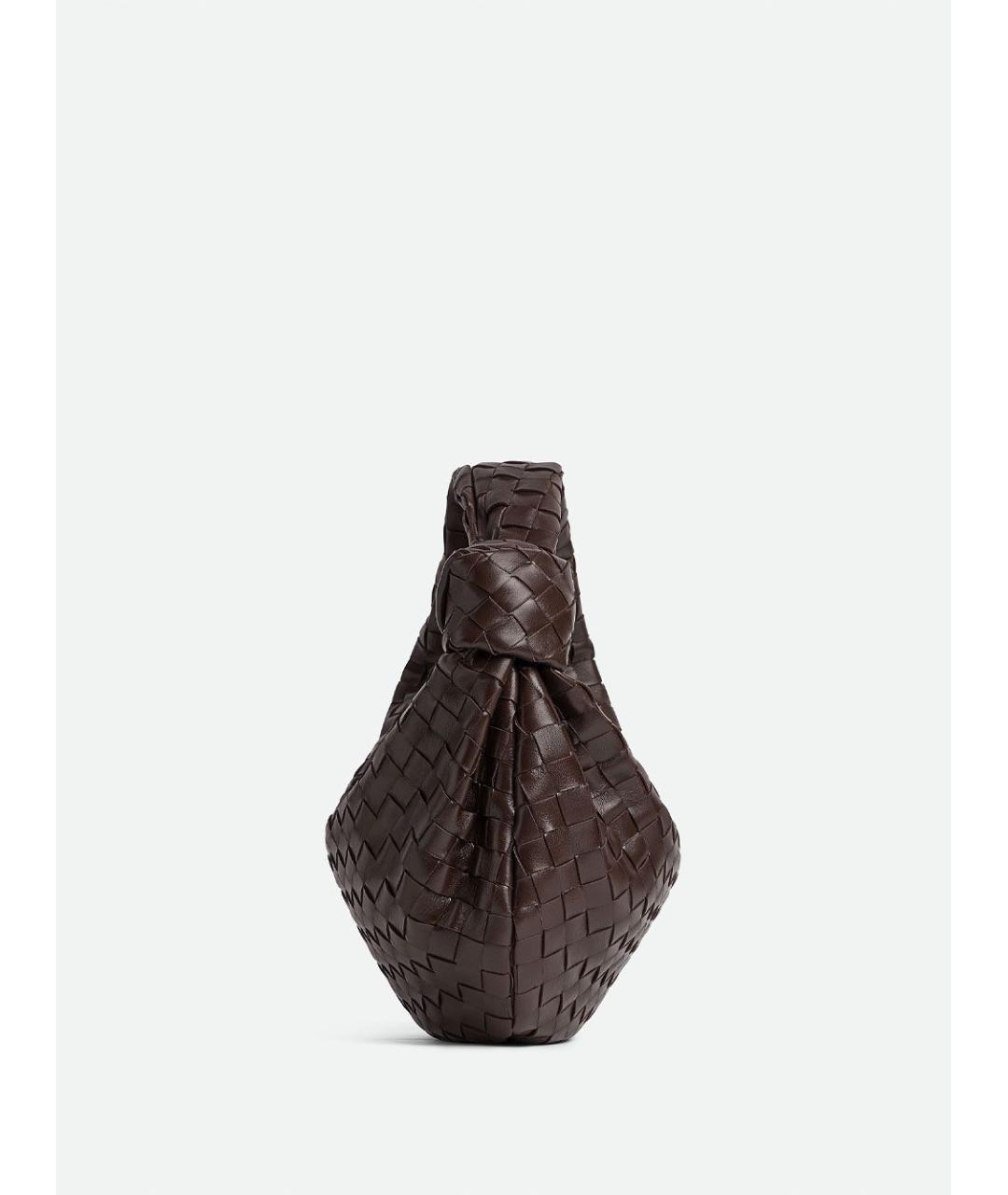 BOTTEGA VENETA Коричневая кожаная сумка через плечо, фото 3