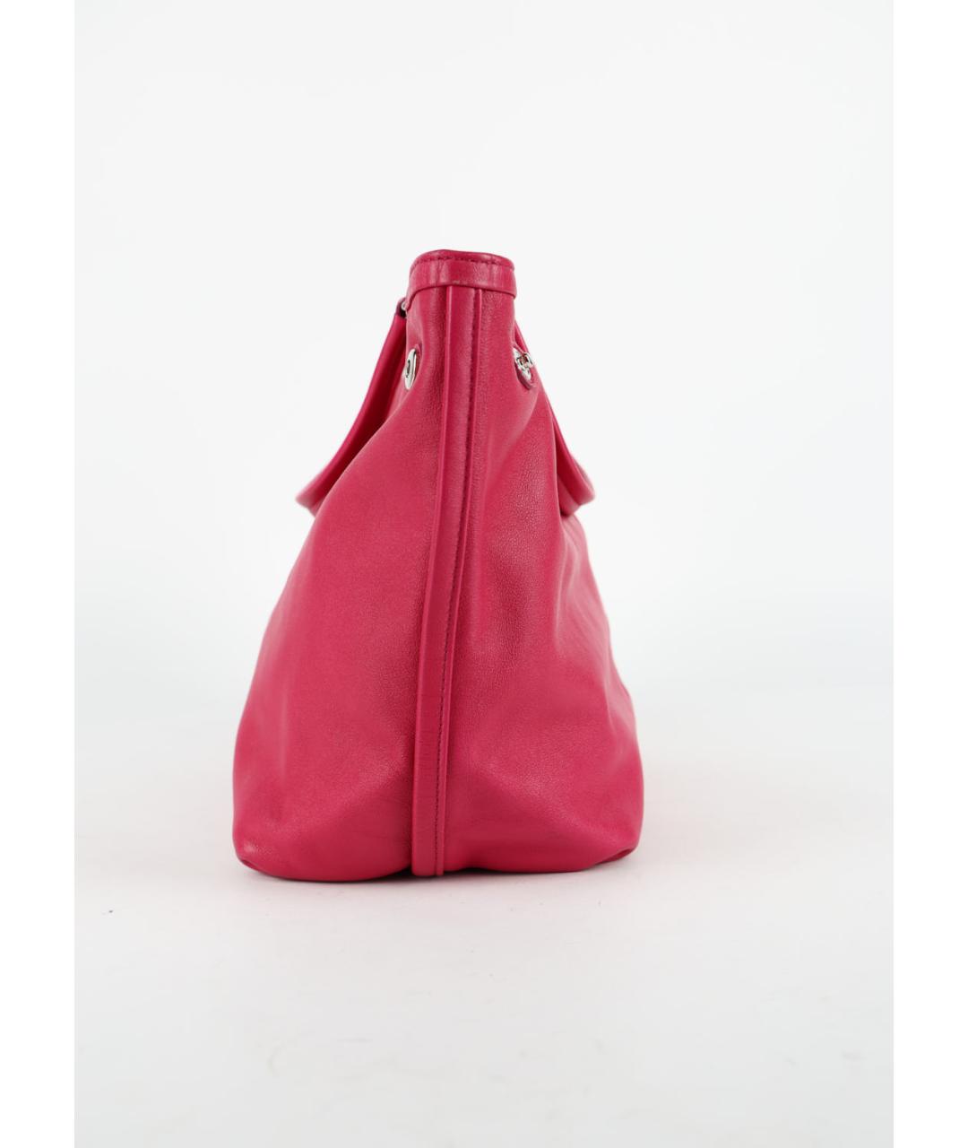FERRAGAMO Фуксия кожаная сумка тоут, фото 2