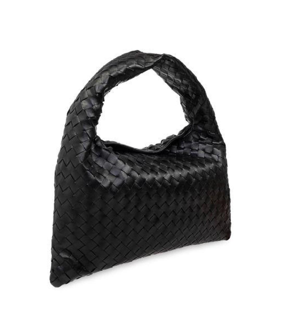 BOTTEGA VENETA Черная кожаная сумка через плечо, фото 3
