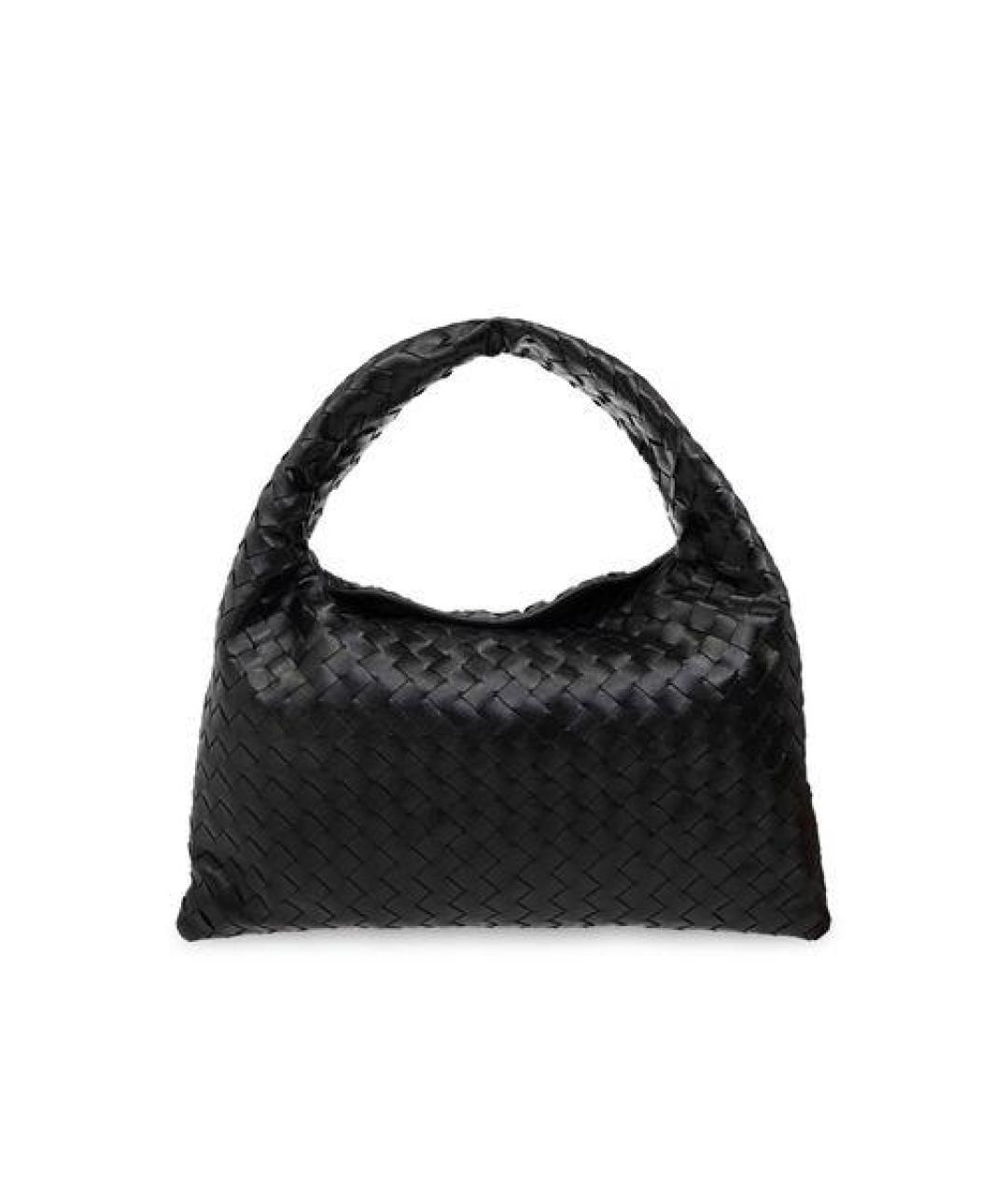 BOTTEGA VENETA Черная кожаная сумка через плечо, фото 1