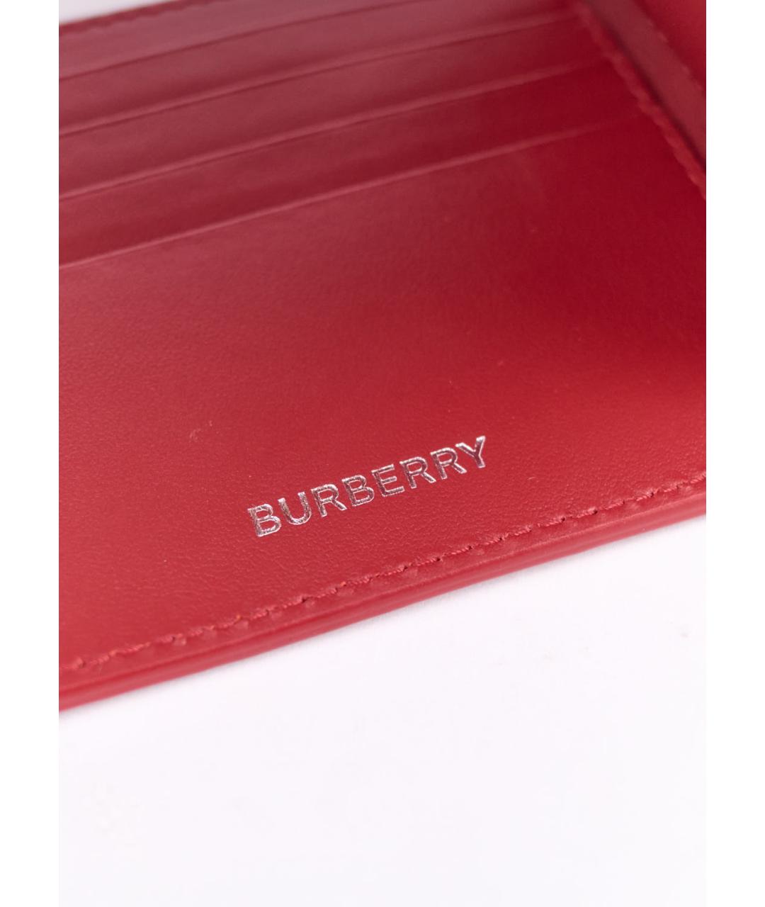 BURBERRY Красный кошелек из искусственной кожи, фото 4