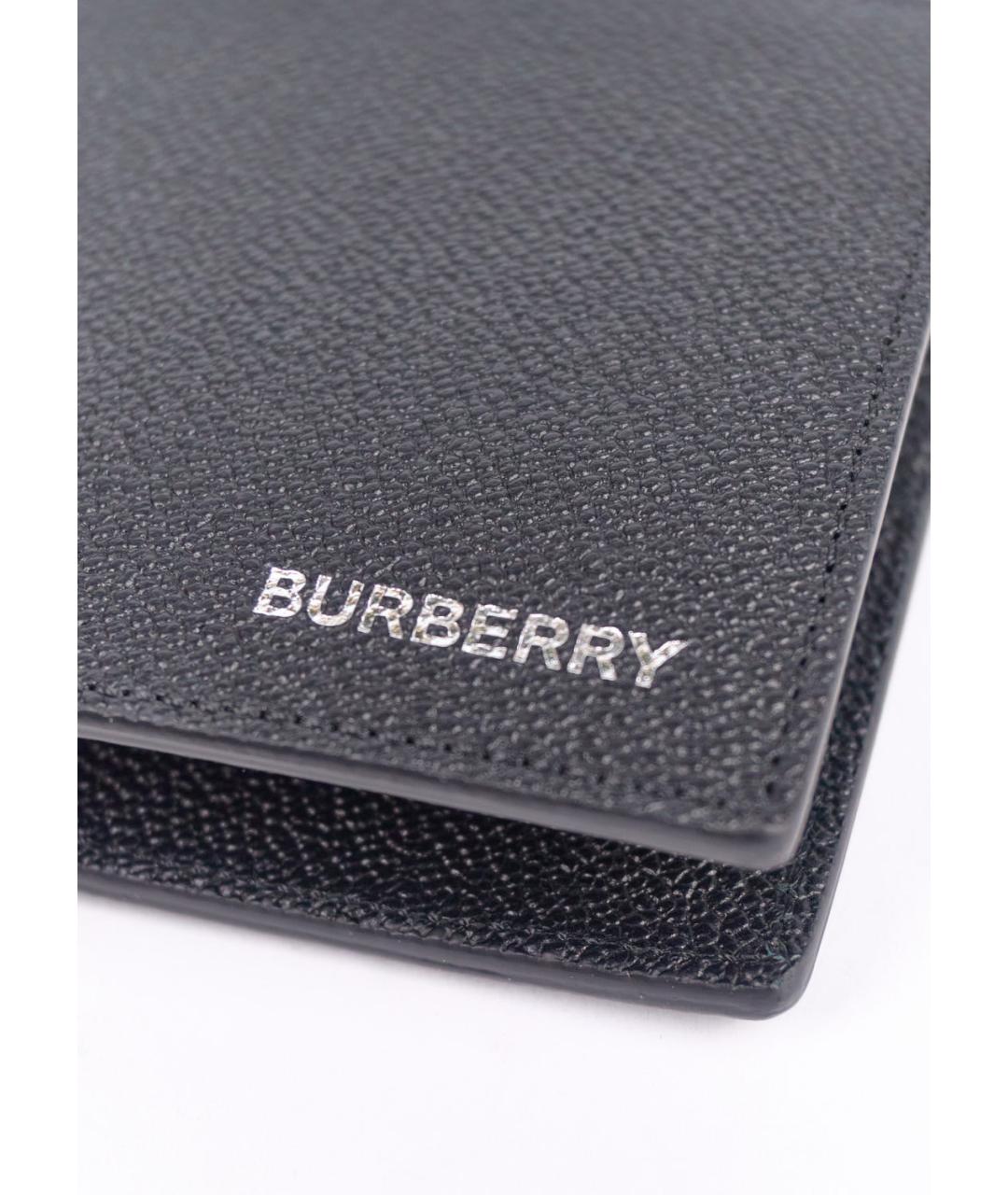 BURBERRY Черный кошелек из искусственной кожи, фото 4