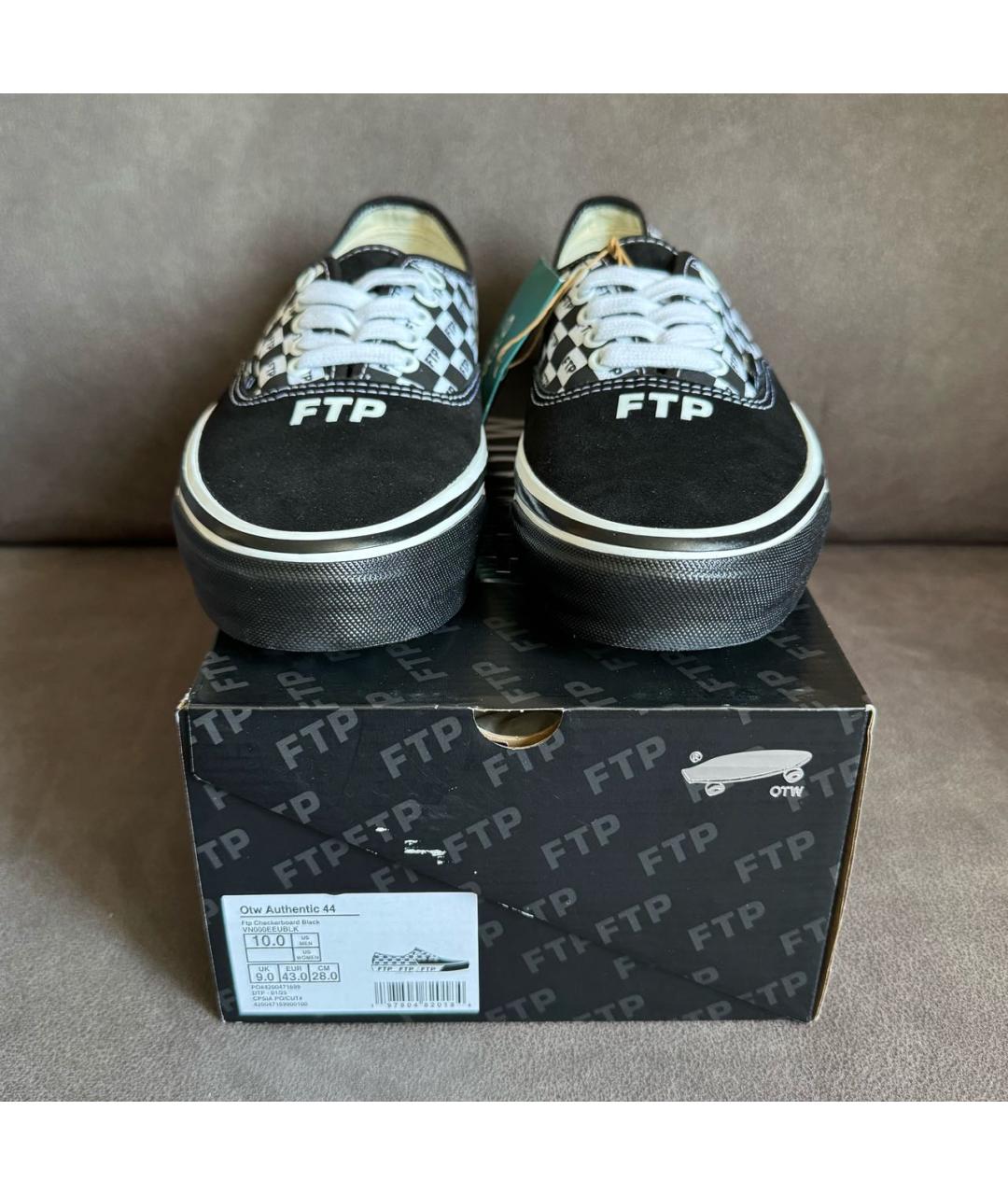 VANS Черные текстильные низкие кроссовки / кеды, фото 2