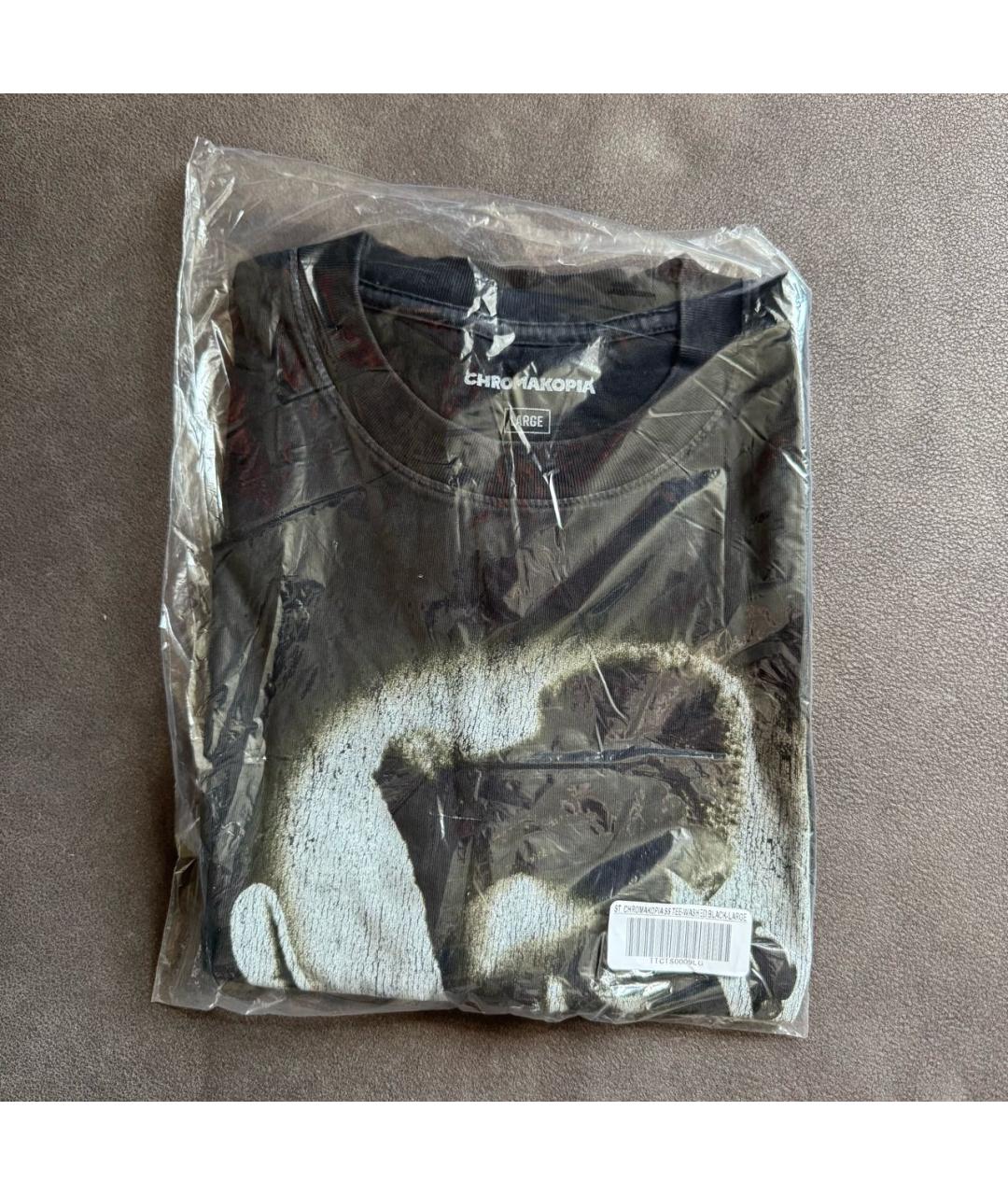 Golf Le Fleur Черная хлопковая футболка, фото 3