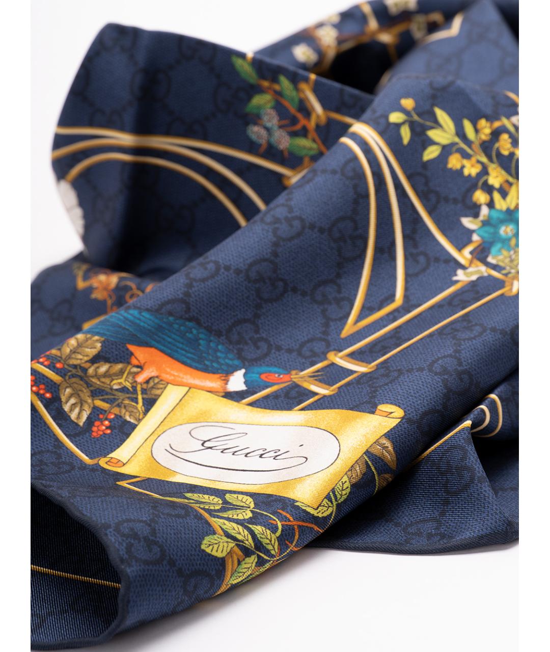 GUCCI Мульти шелковый шарф, фото 2